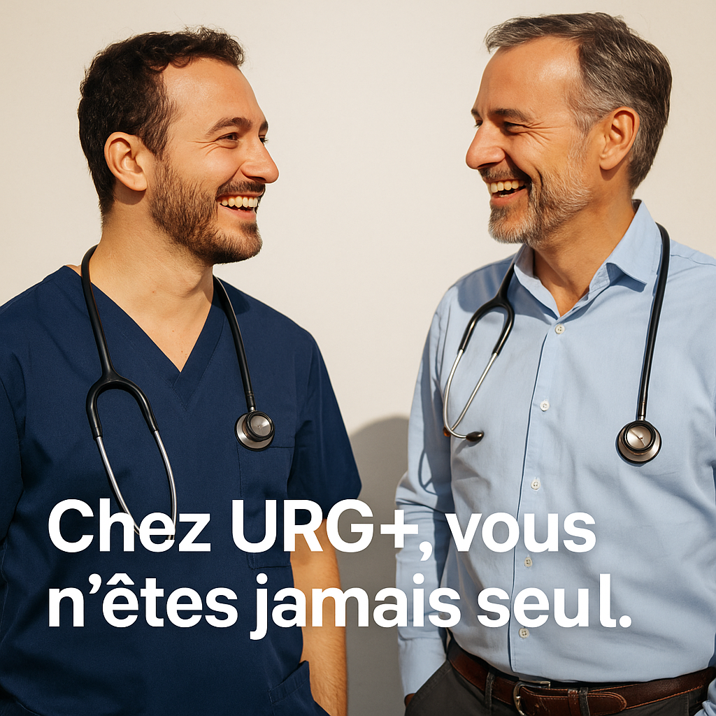 Chez URG+, vous n’êtes jamais seul